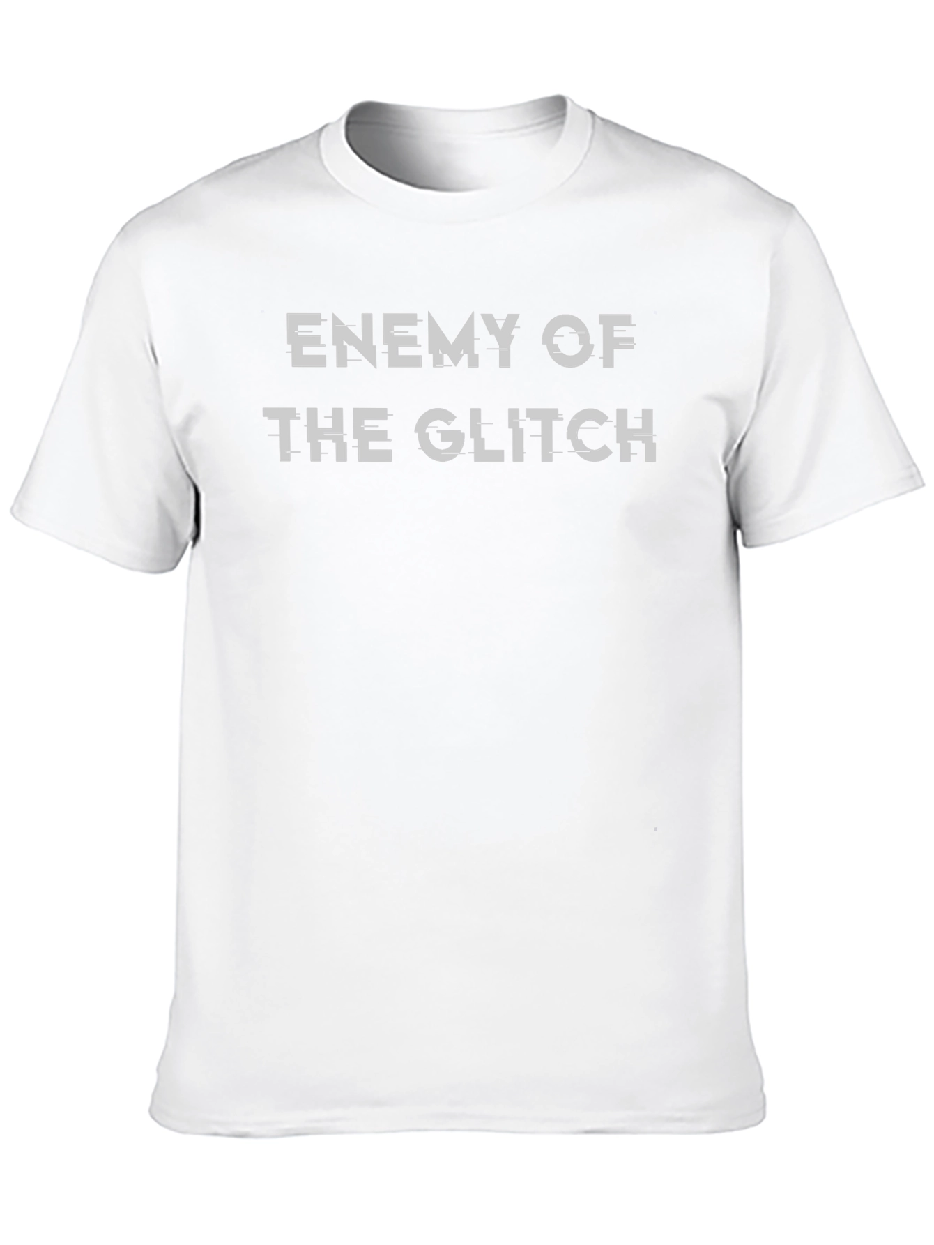 Black Enemy of the Glitch Graphic Tee - Black view 10