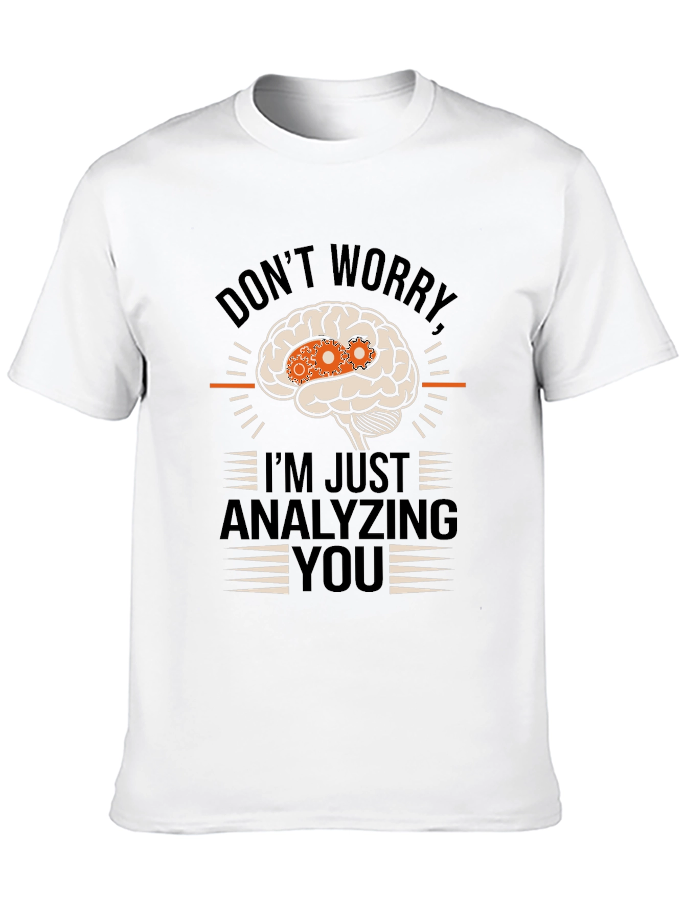 Black Analyzing You Brain Gear T-Shirt view 10