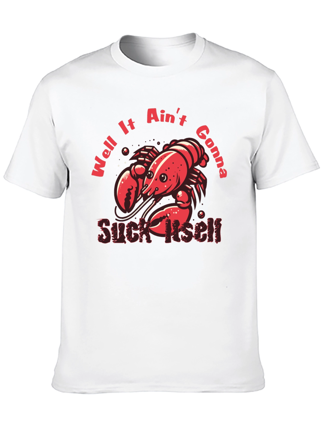Black Crawfish Suck Itself Graphic T-Shirt view 10