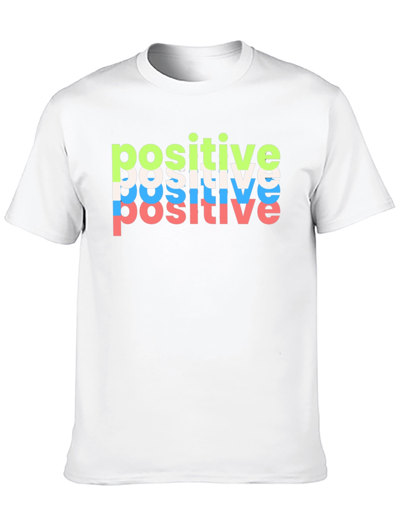 Black Positive Vibes Black T-Shirt view 10