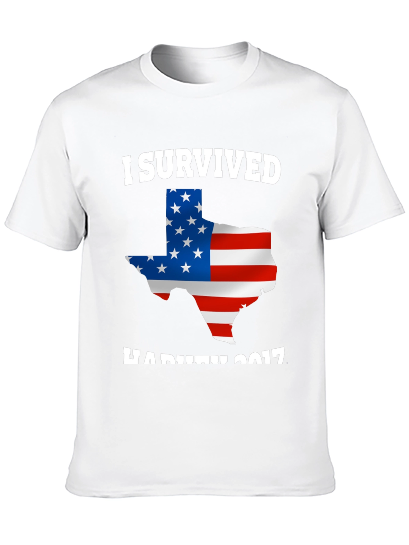 I Survived Hurricane Harvey 2017 Texas USA Flag T-Shirt - 10