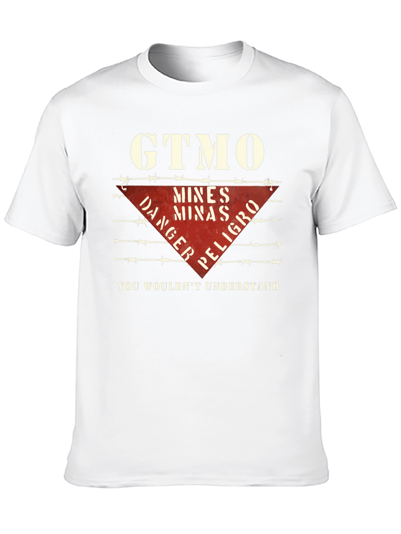 Black GTMO Danger Mines T-Shirt - You Wouldn't Understand view 10