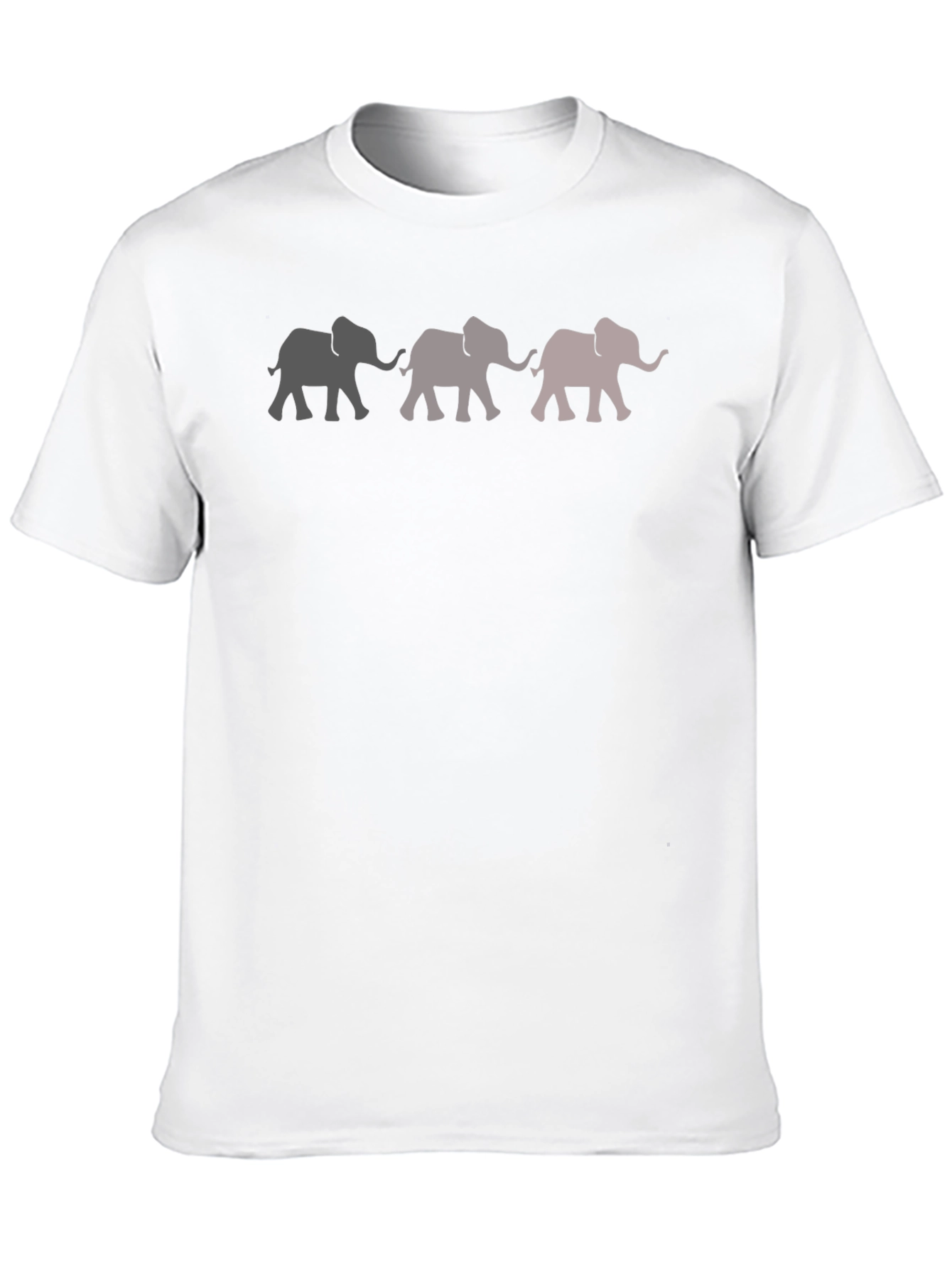 Black Elephant Parade Graphic Tee - Stylish Men's Black T-Shirt view 10