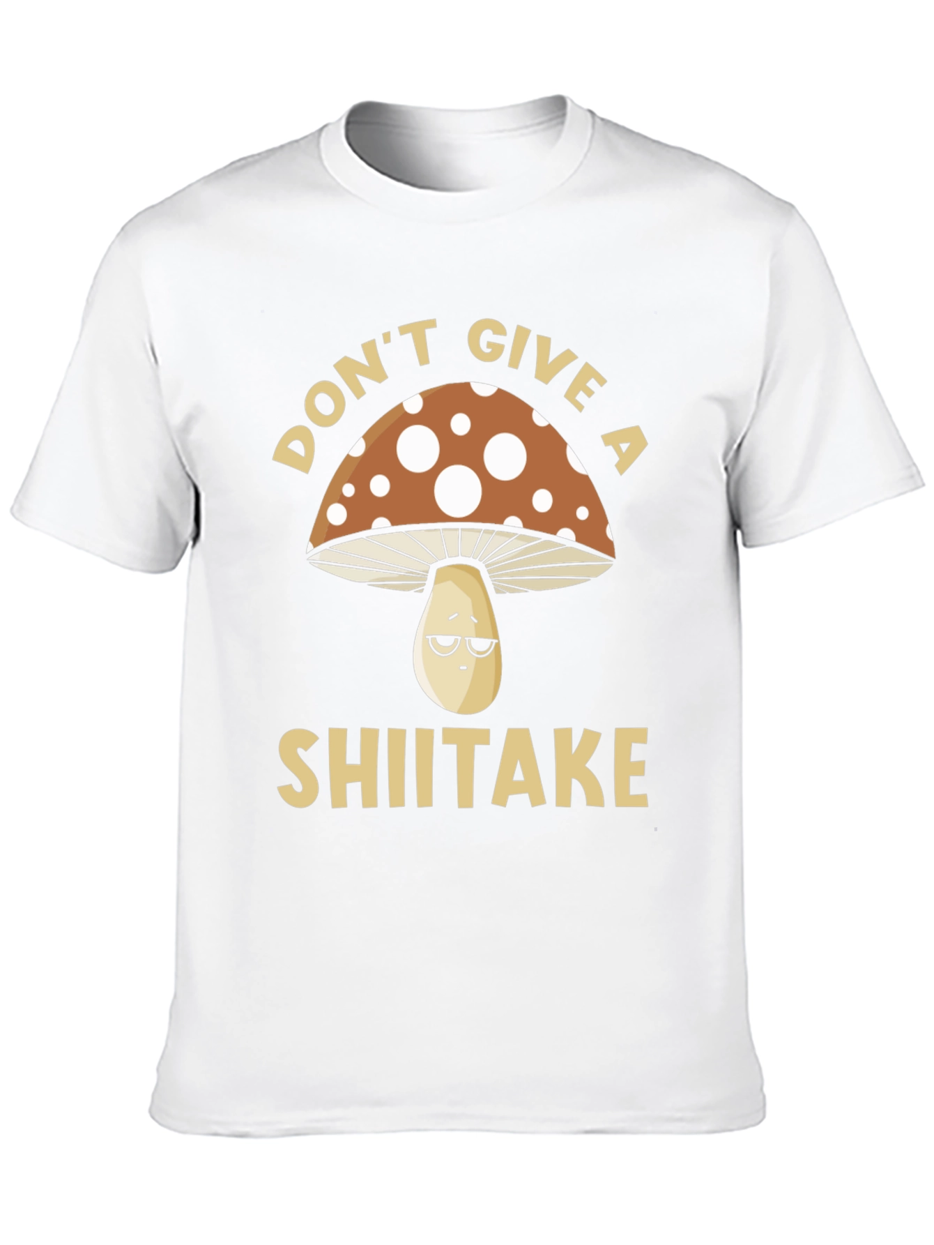 Black Don't Give a Shiitake T-Shirt - Funny Mushroom Tee view 10