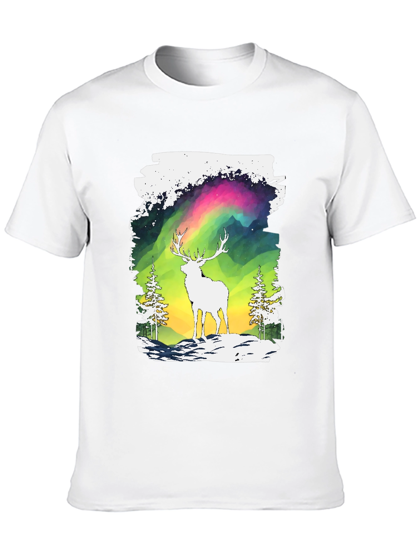 Black Deer Aurora Graphic T-Shirt view 10