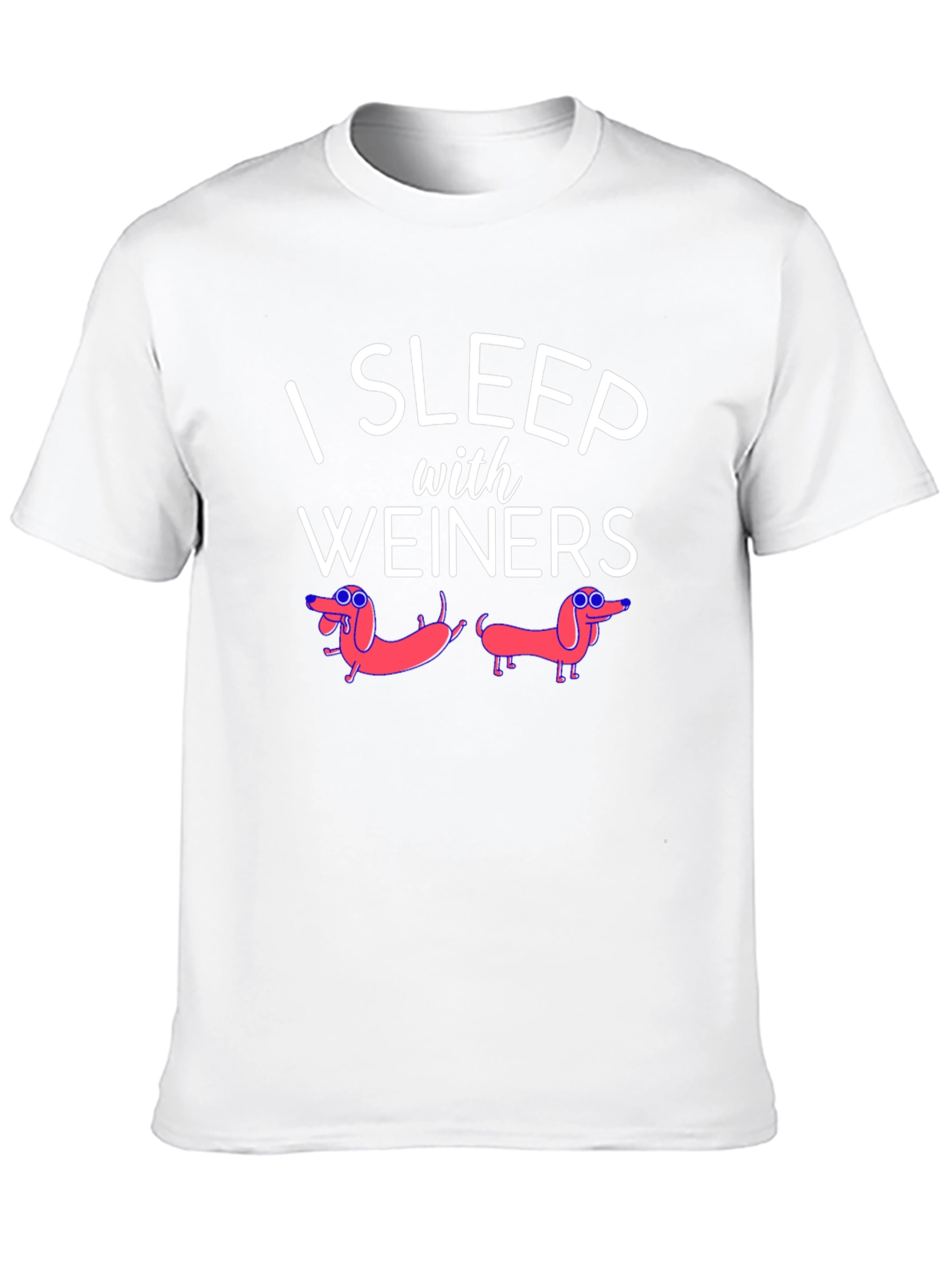 Black I Sleep With Weiners Funny Graphic Tee view 10