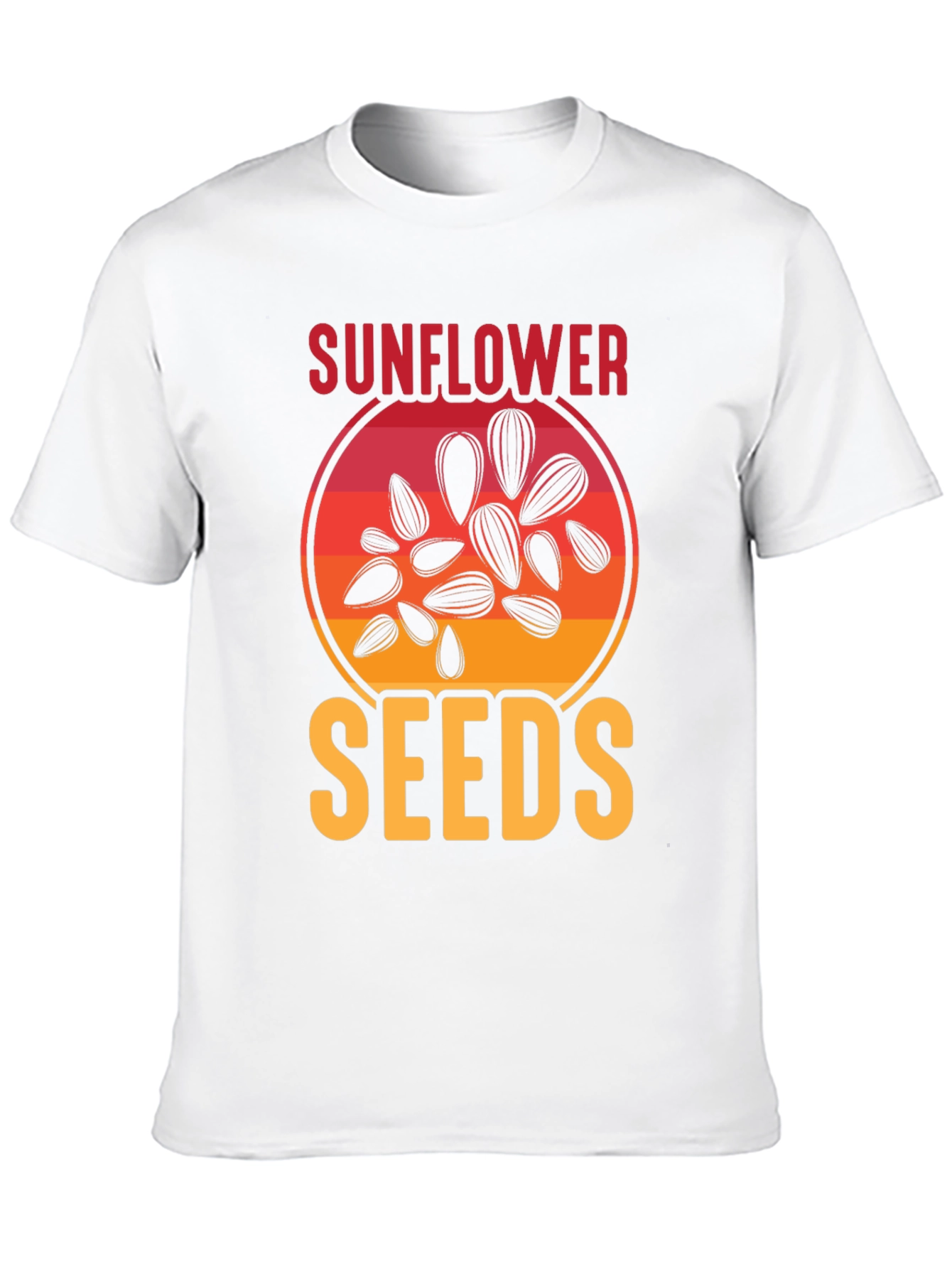 Black Sunflower Seeds Graphic Tee - Unisex Black T-Shirt view 10