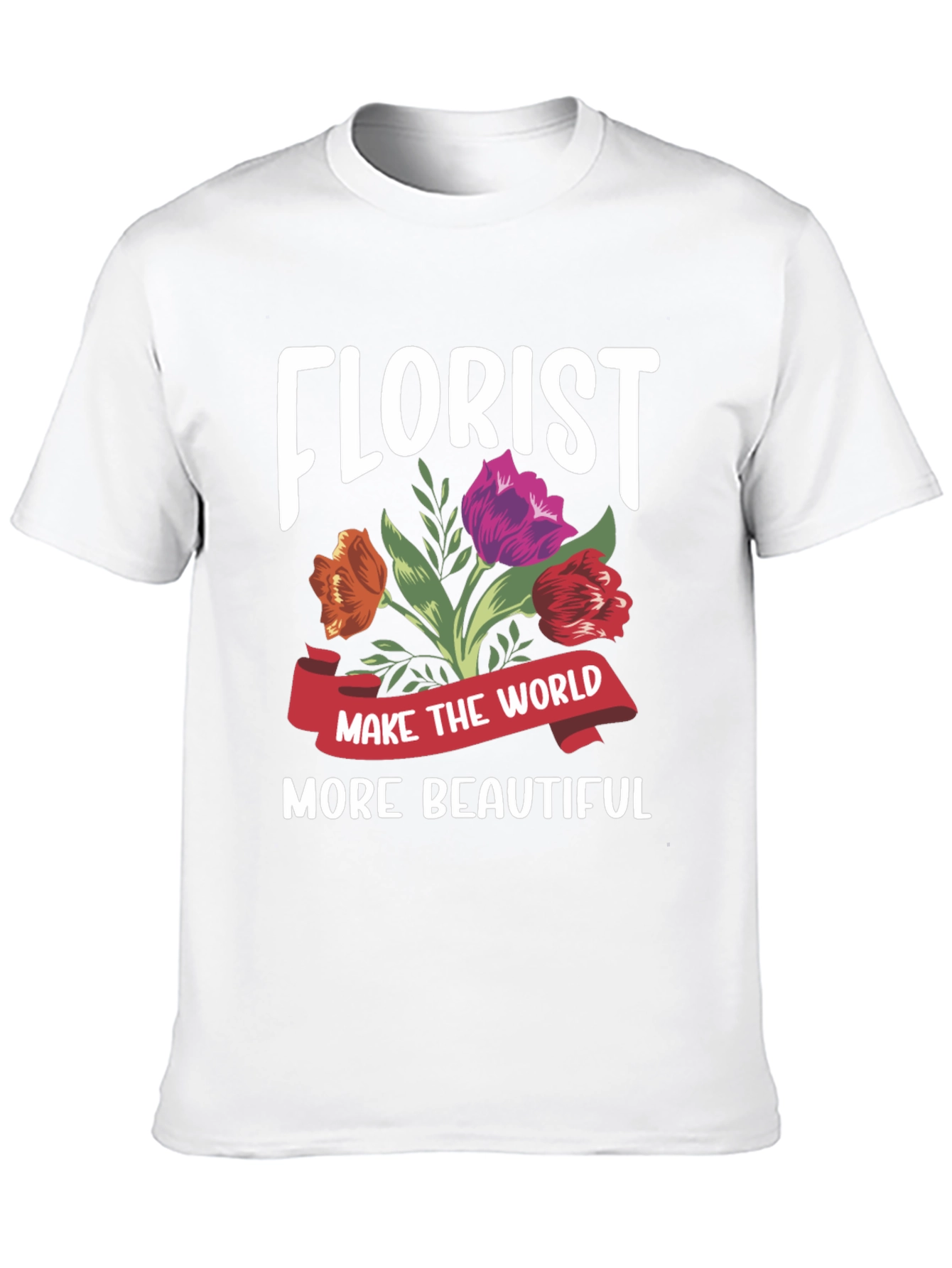 Black Florist T-Shirt - Make the World More Beautiful view 10