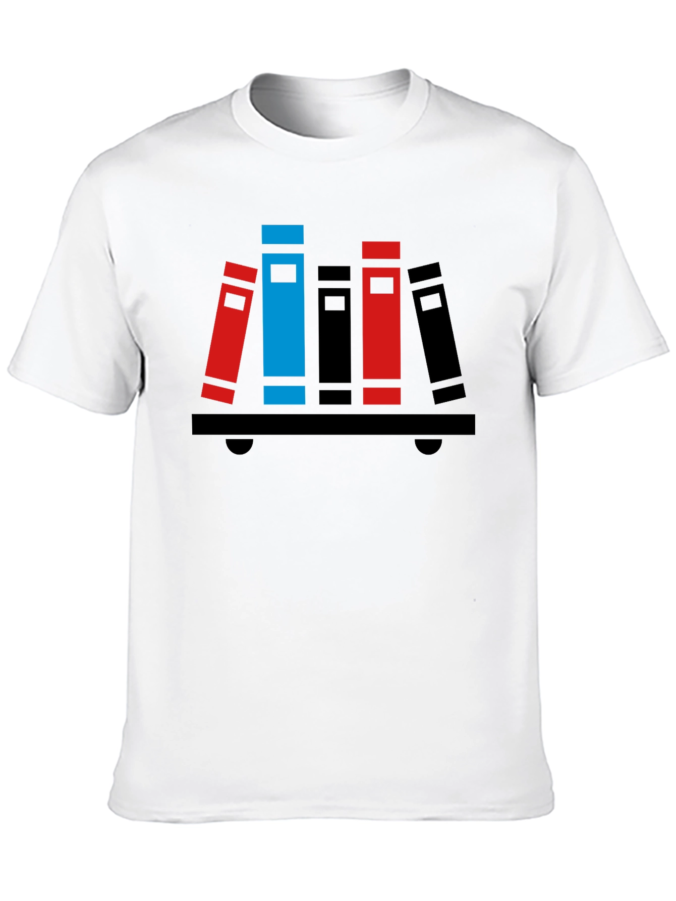 Black Book Shelf T-Shirt - Graphic Tee view 10