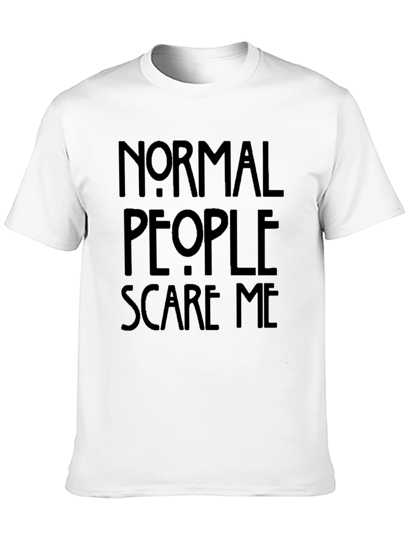 Black Normal People Scare Me Graphic T-Shirt view 10