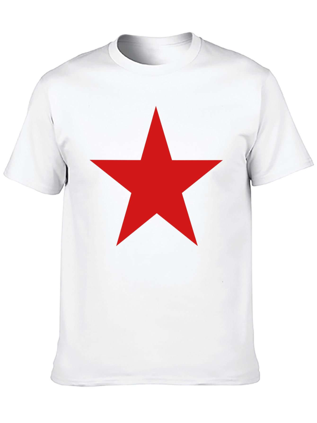 Black Red Star Graphic Tee - Mens Black T-Shirt view 10