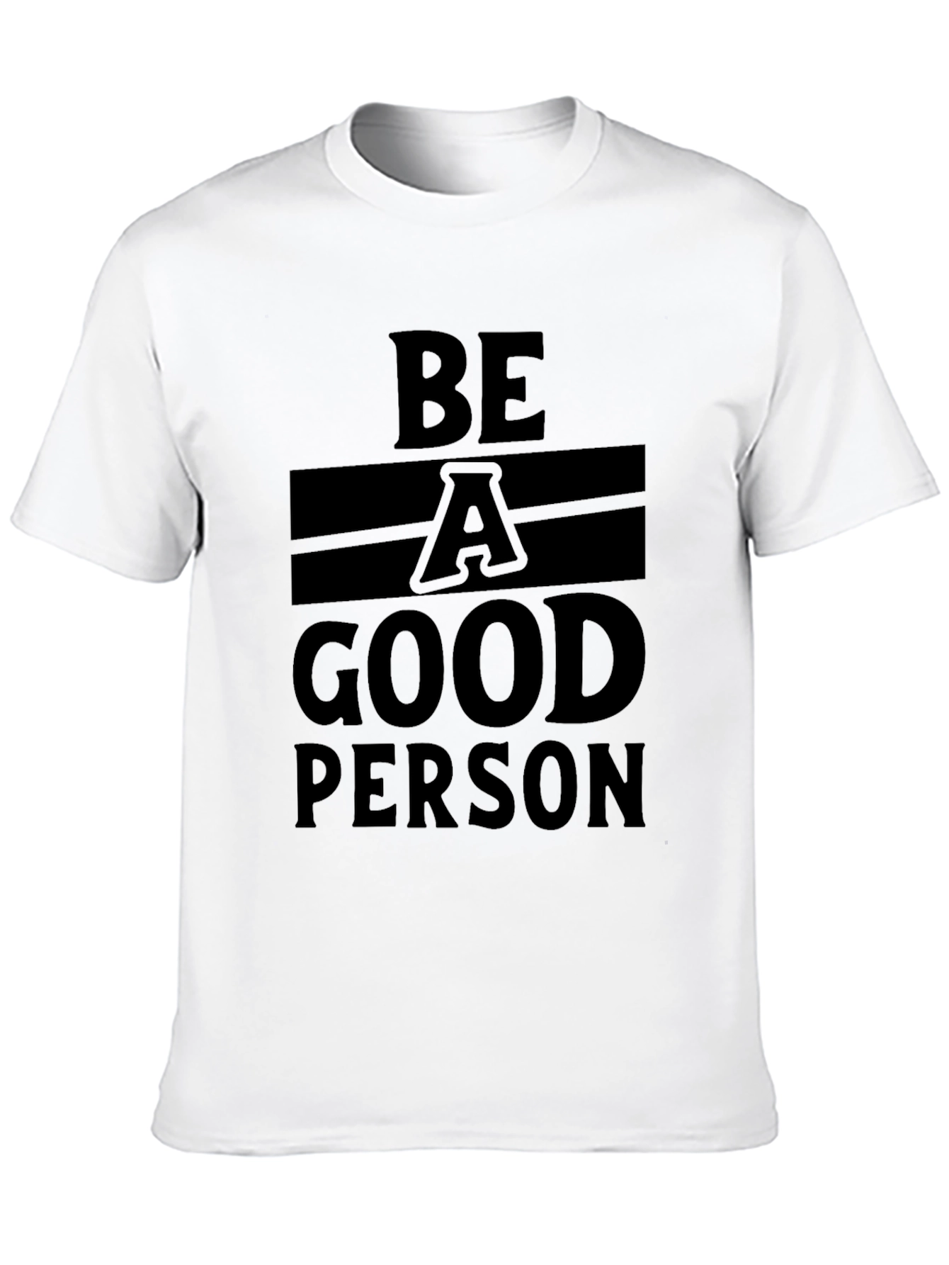 Black Be A Good Person Graphic T-Shirt view 10