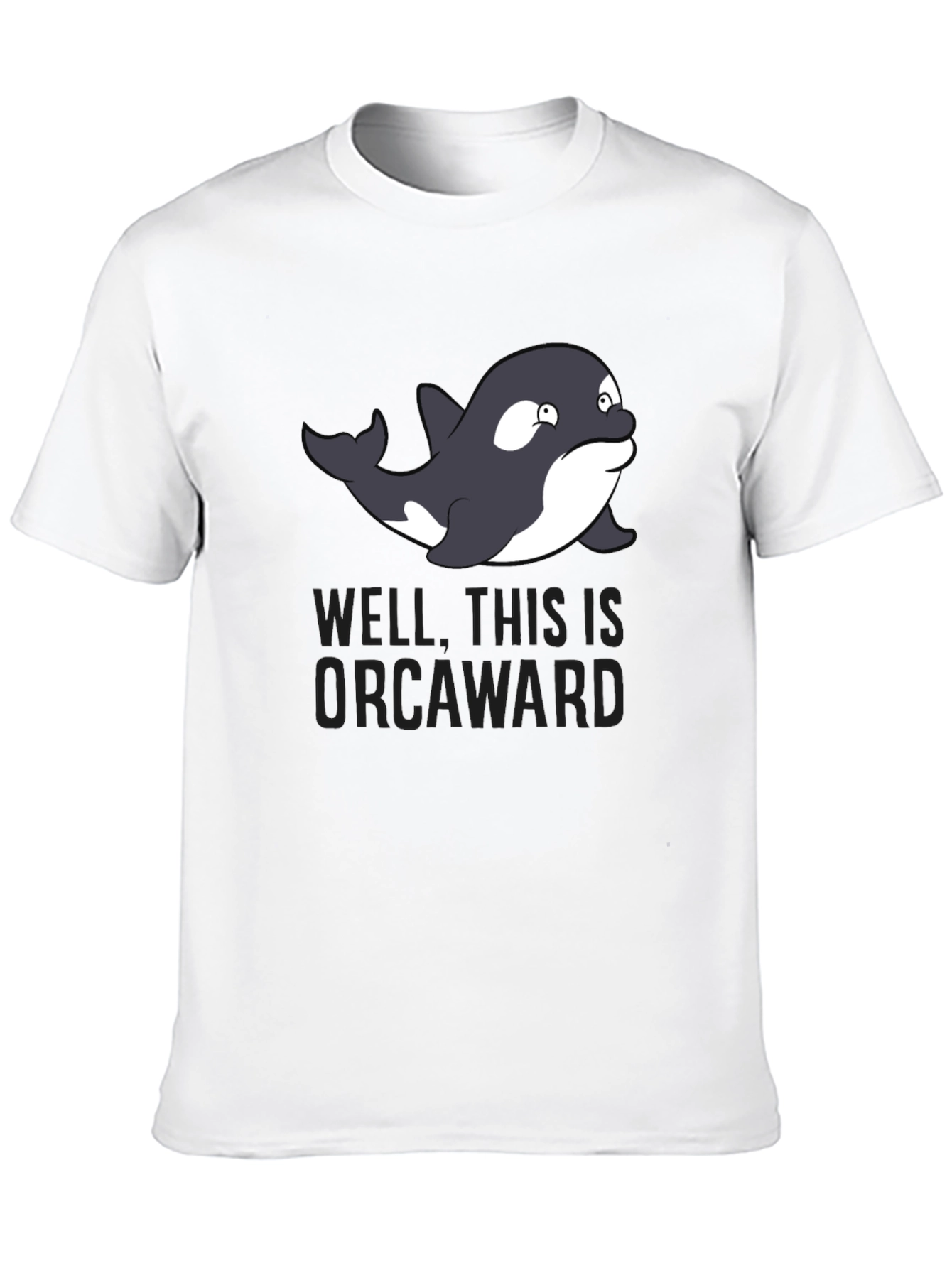 Black Orcaward Funny Graphic Men's T-Shirt view 10