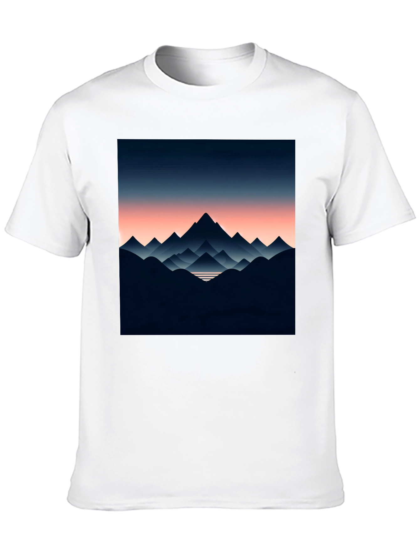 Black Mountain Range Graphic Tee - Stylish Men's Black T-Shirt view 10