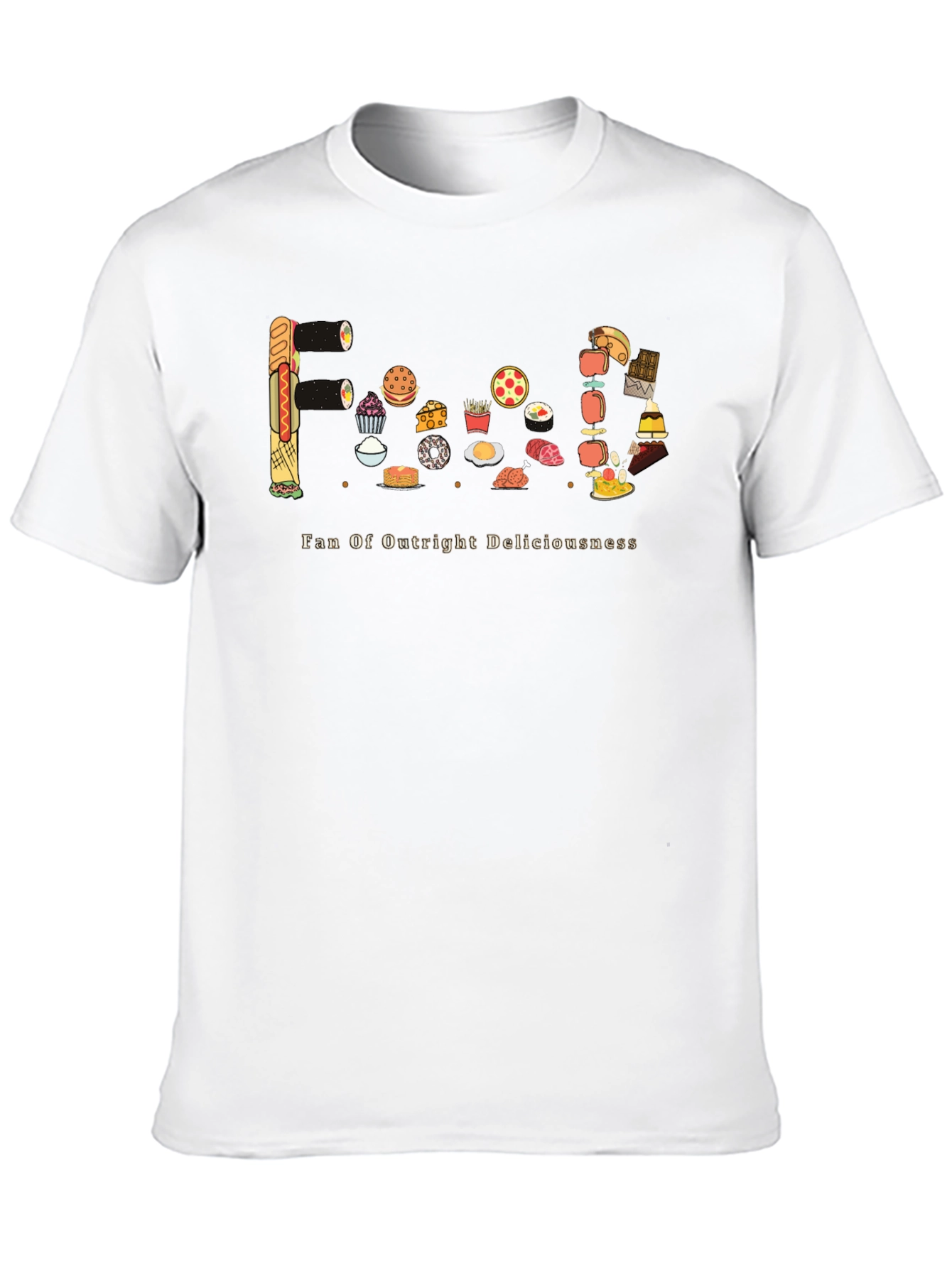 Black Foodie Graphic Tee - Fan of Outright Deliciousness view 10