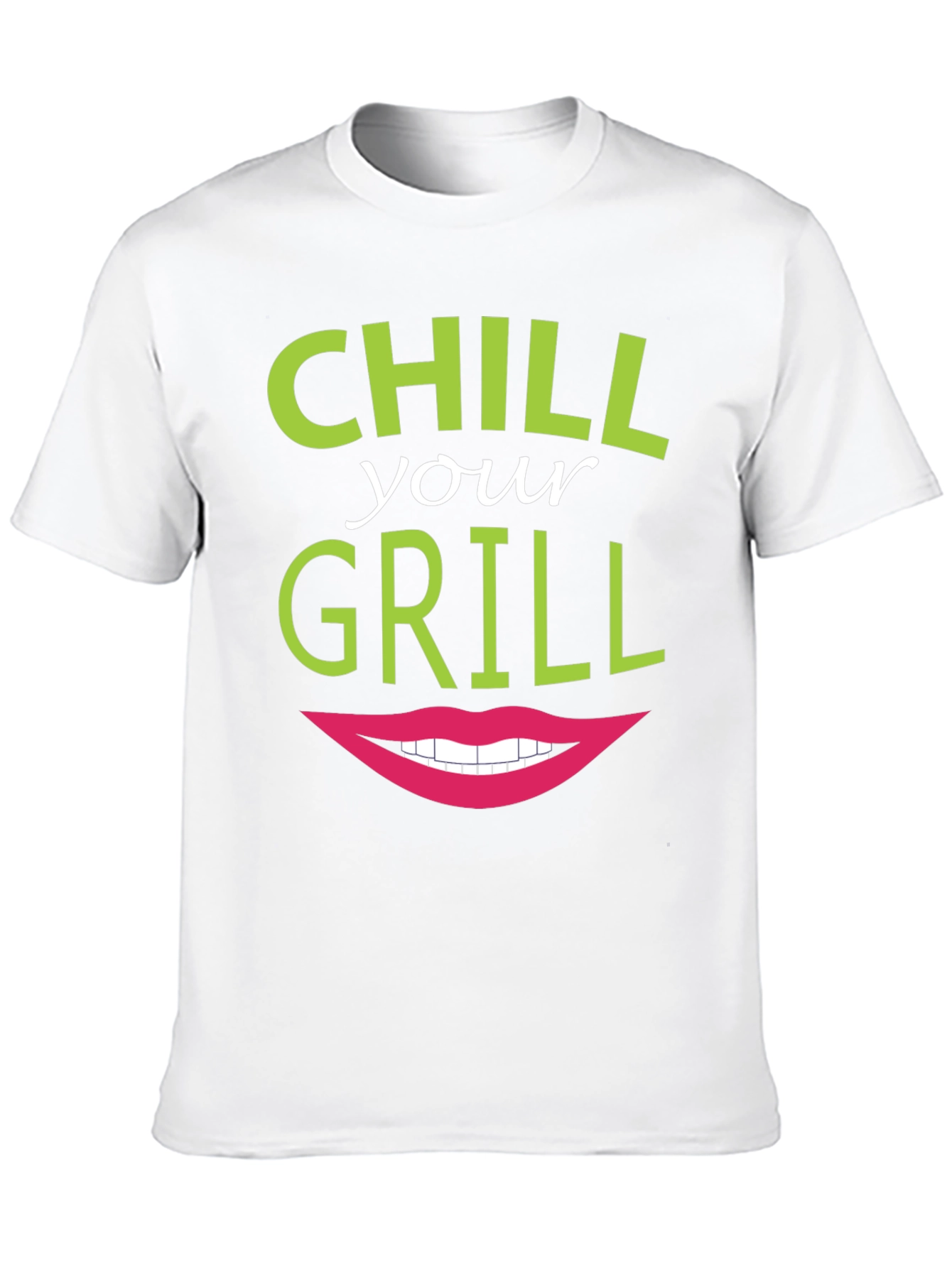 Black Chill Your Grill Funny Graphic T-Shirt view 10