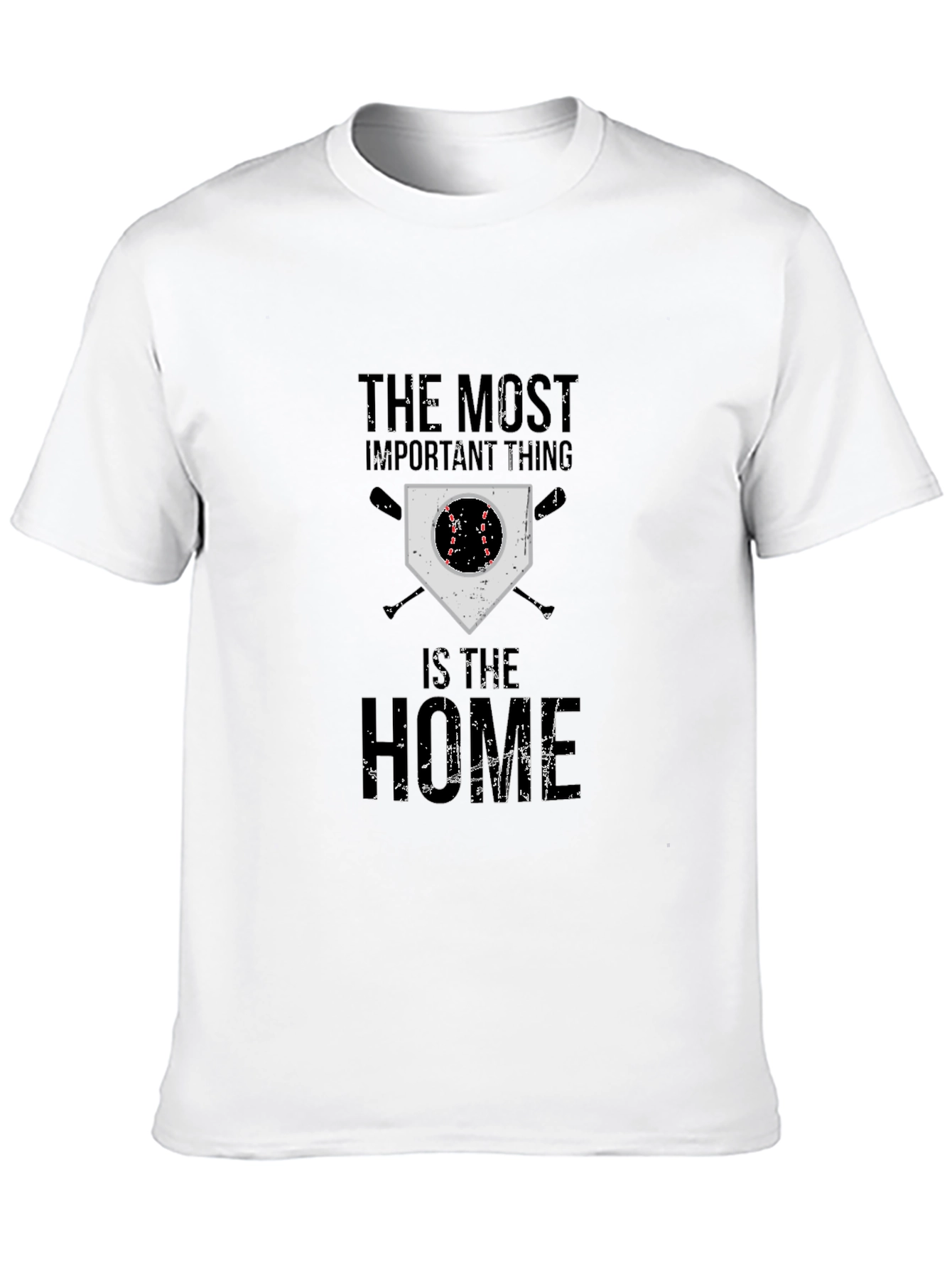 Black Baseball Home T-Shirt view 10