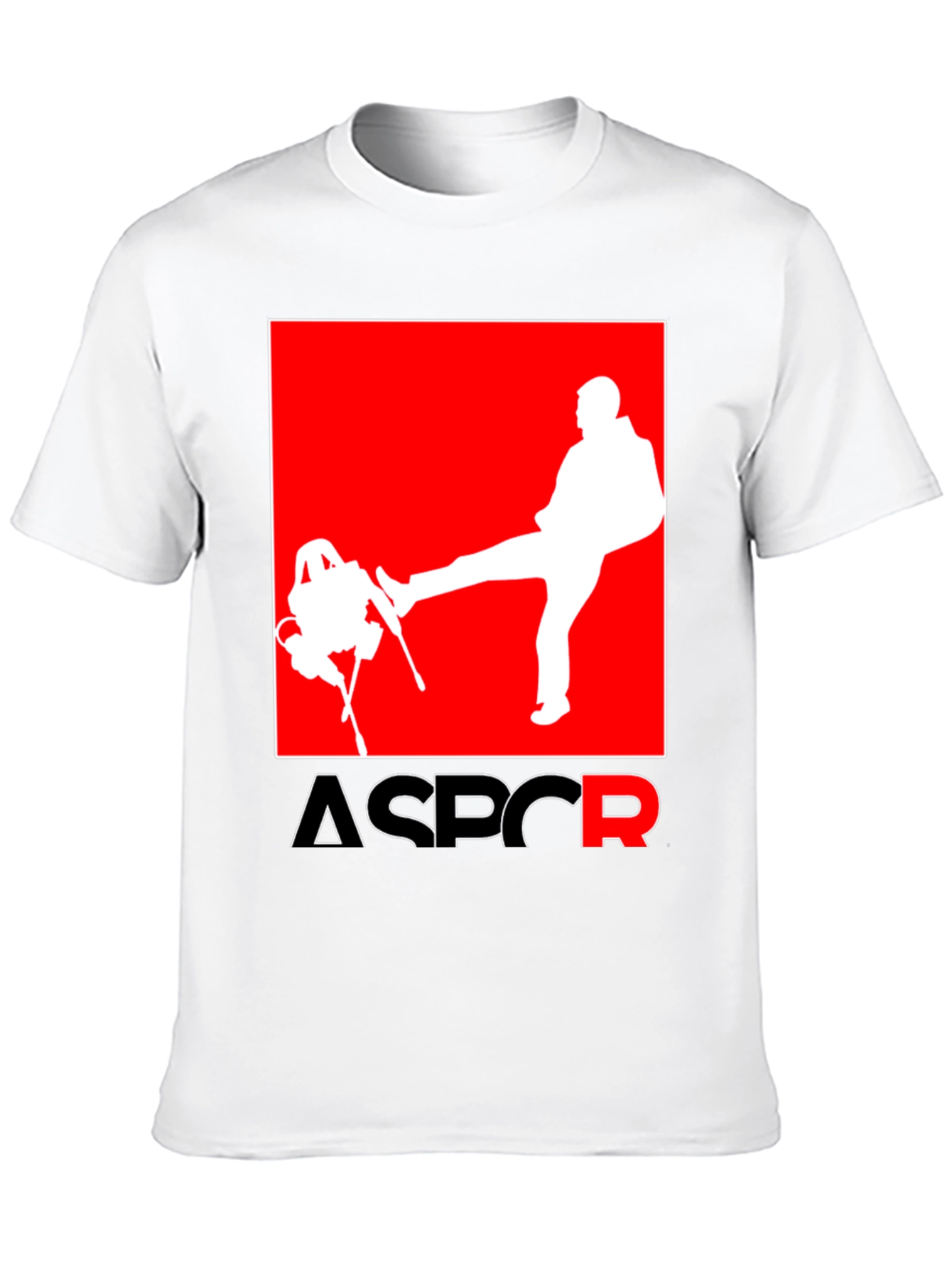 Black ASPCR Graphic Tee - Novelty Humor T-Shirt view 10