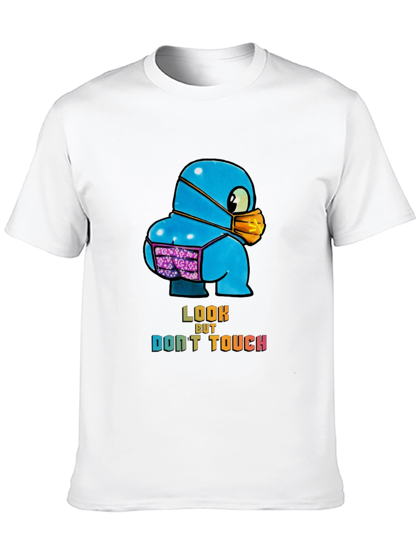 Black Look But Don't Touch T-Shirt view 10