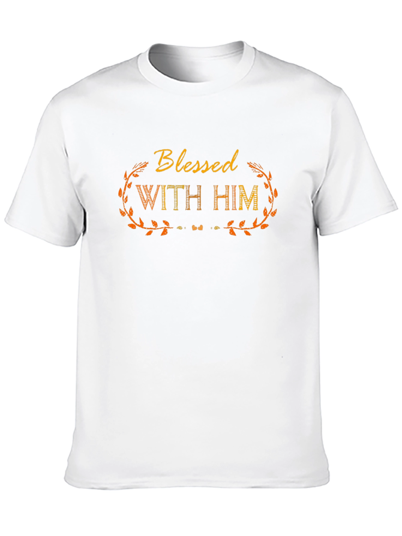 Black Blessed With Him Graphic Tee - Religious Apparel view 10
