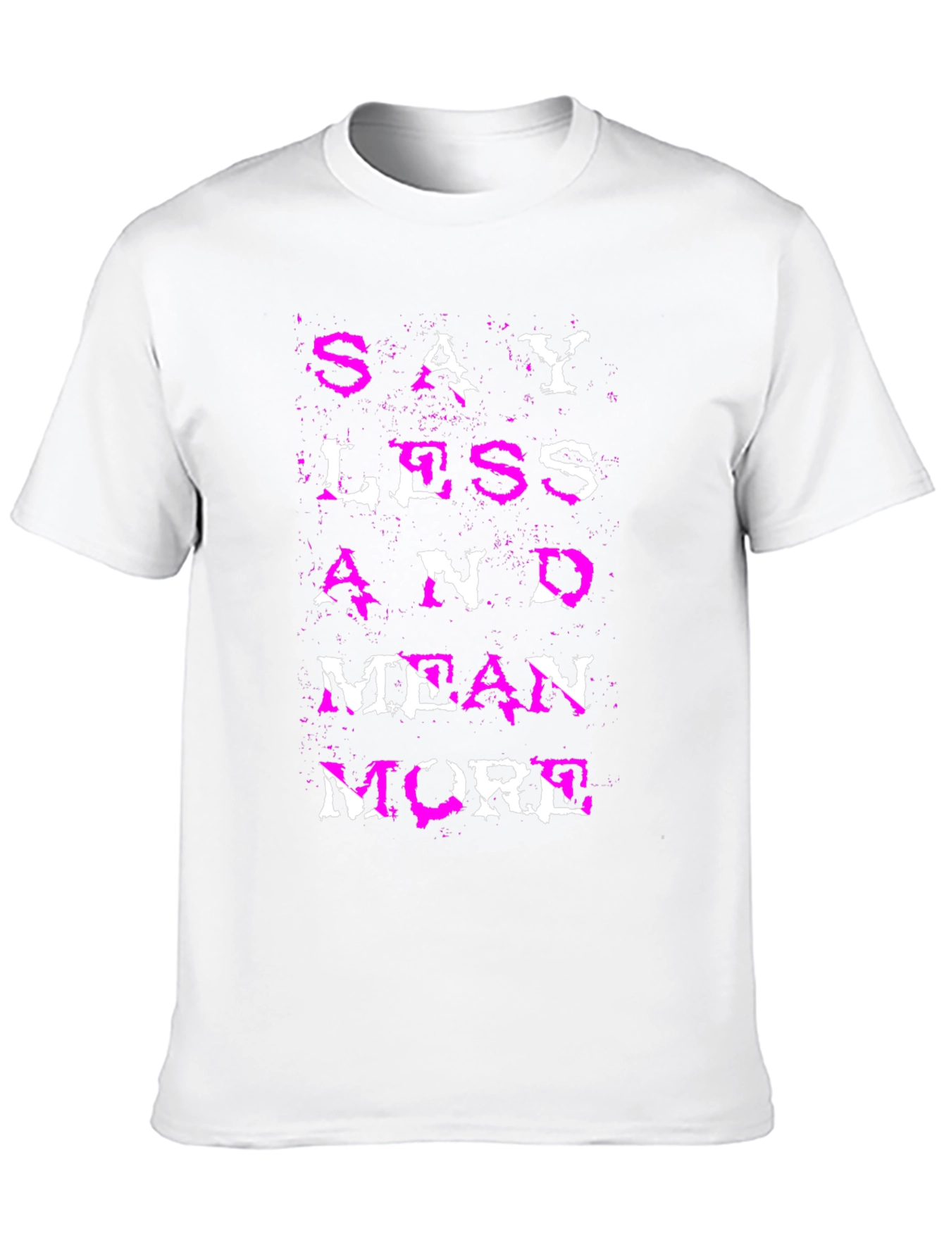 Black Say Less Mean More Graphic Tee view 10