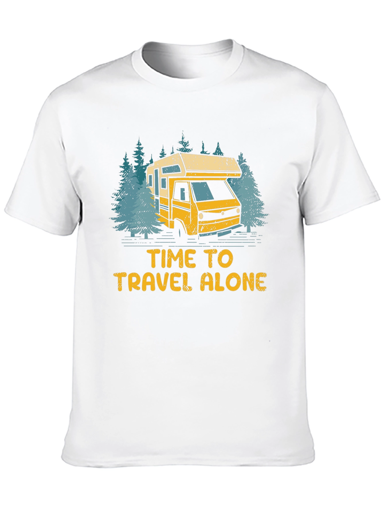 Time To Travel Alone Graphic T-Shirt - 10