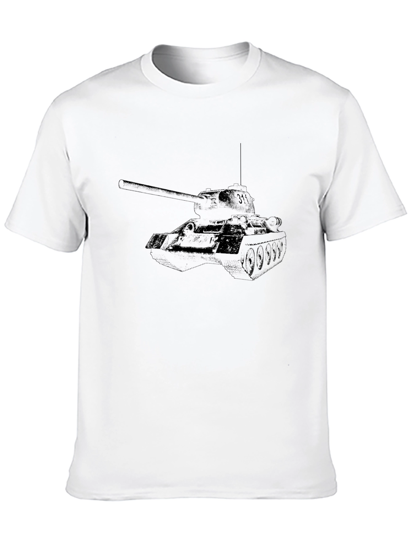 Black Tank Graphic Tee - Black Cotton T-Shirt view 10