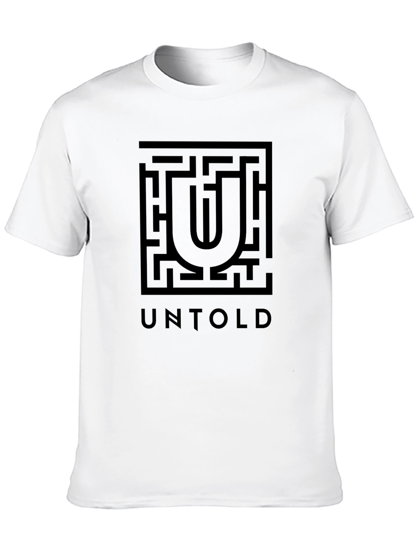 Untold Maze Graphic Tee - Stylish Black T-Shirt - 10
