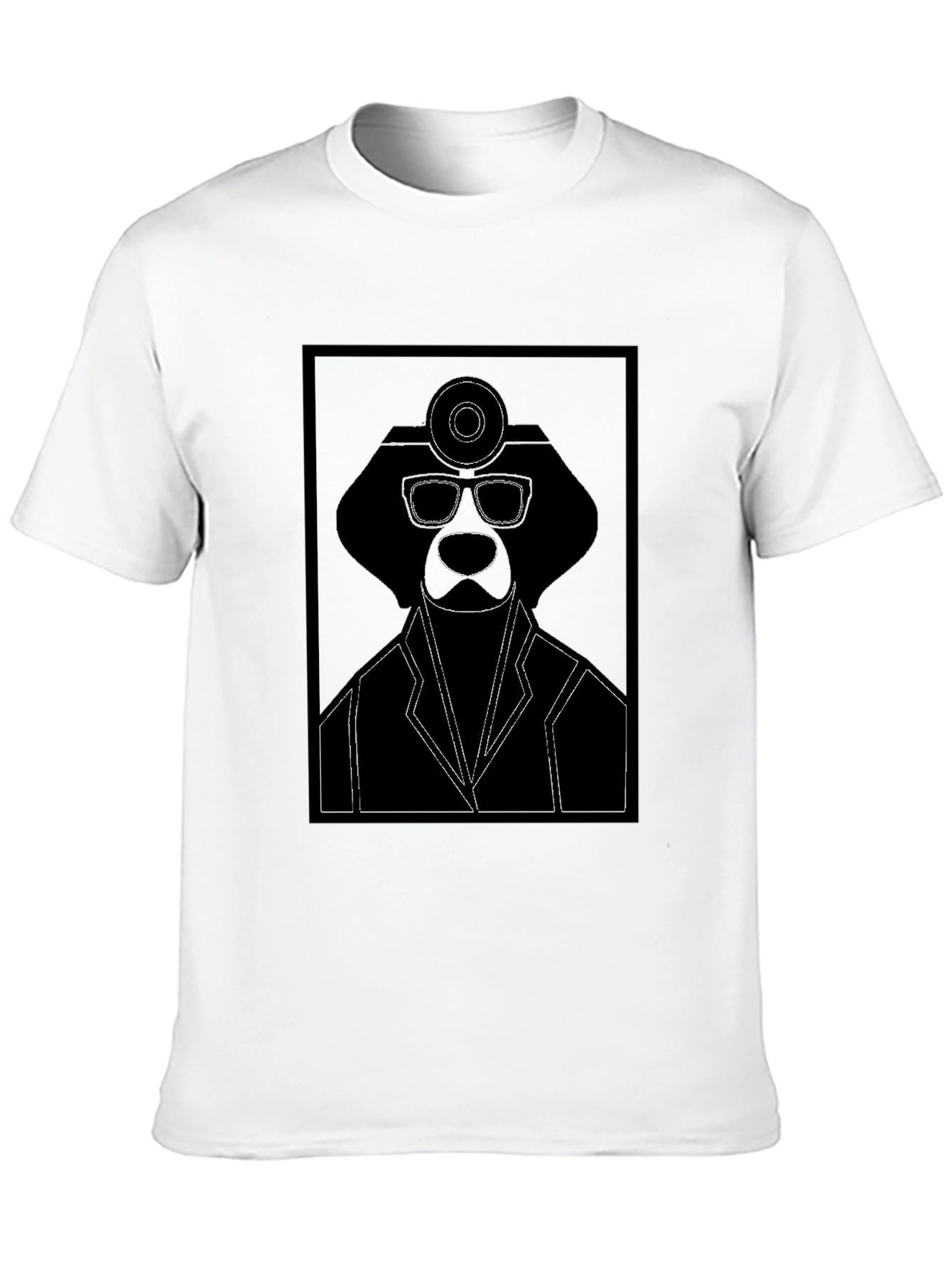 Black Doctor Dog Graphic Tee - Black view 10