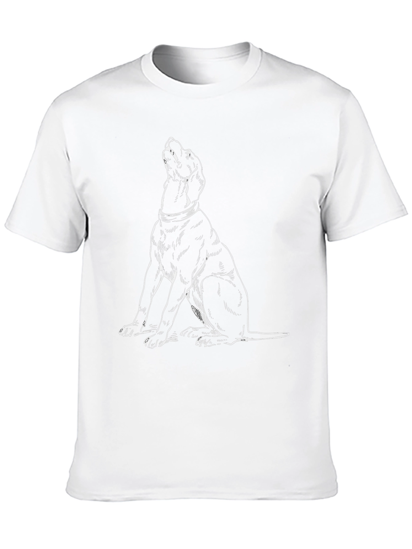 Black Dog Graphic T-Shirt - Black Cotton Tee view 10
