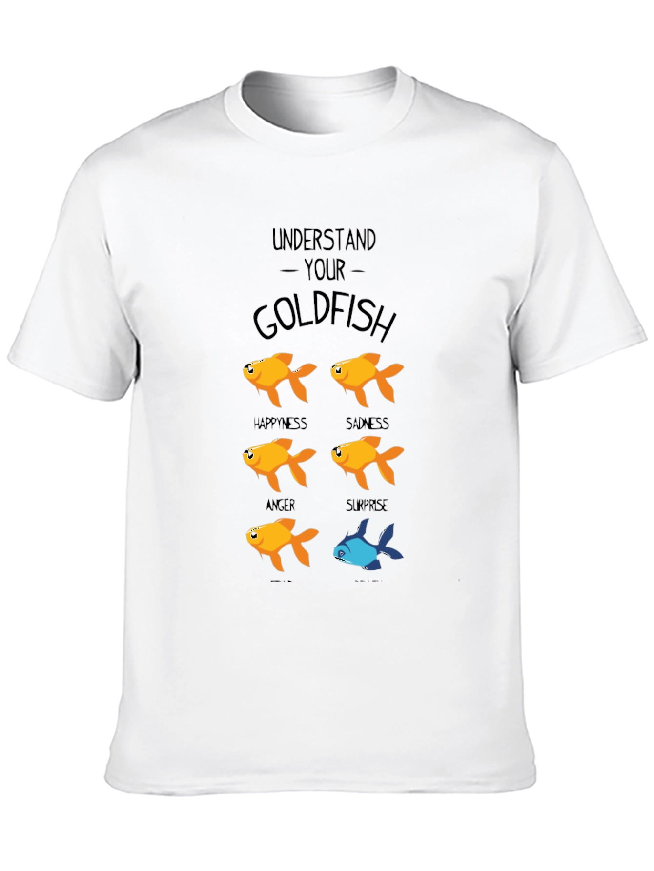 Black Funny Understand Your Goldfish Graphic T-Shirt view 10