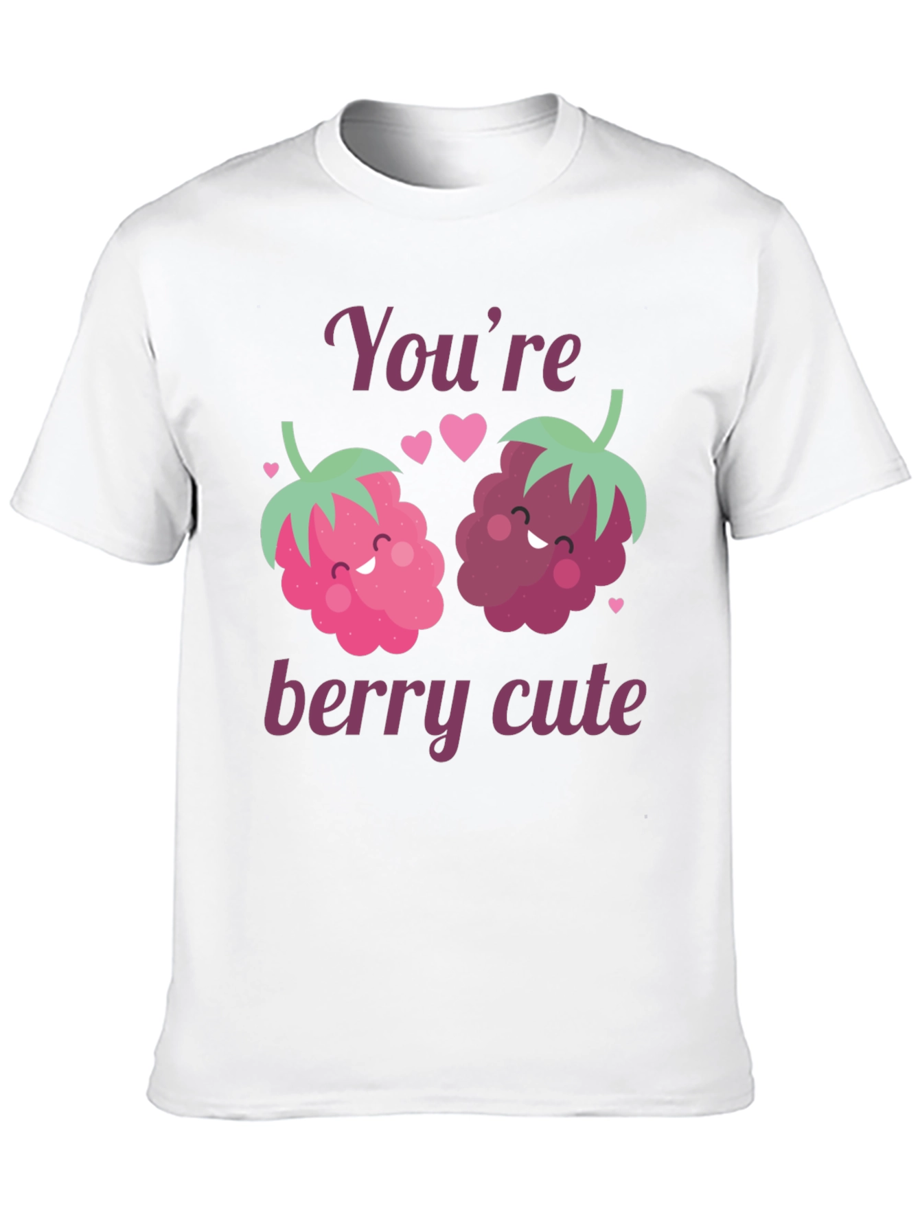 Black You're Berry Cute Graphic Tee view 10