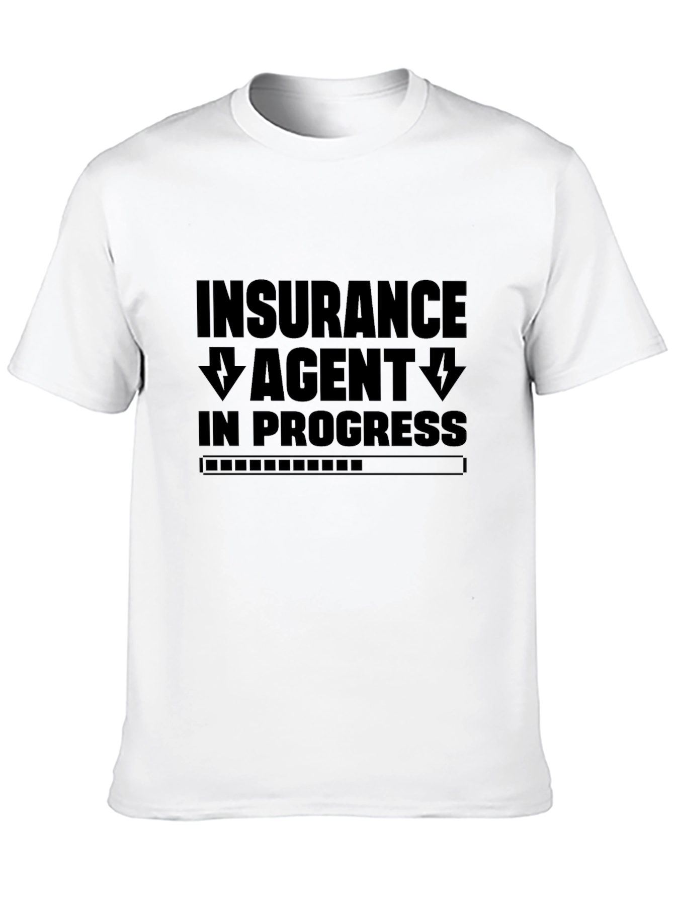 Black Insurance Agent in Progress Black T-Shirt view 10