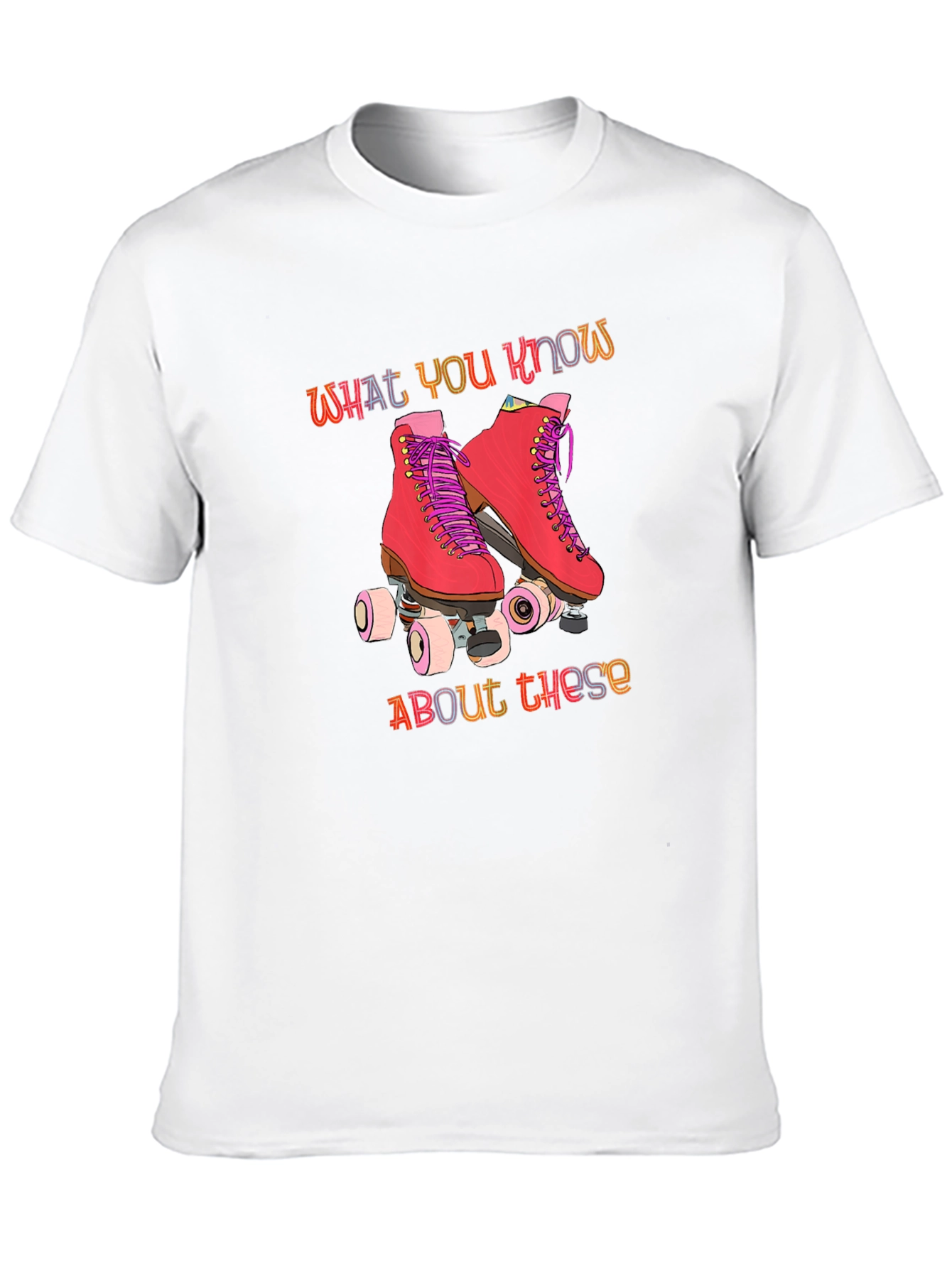 Black Retro Roller Skate Graphic T-Shirt view 10