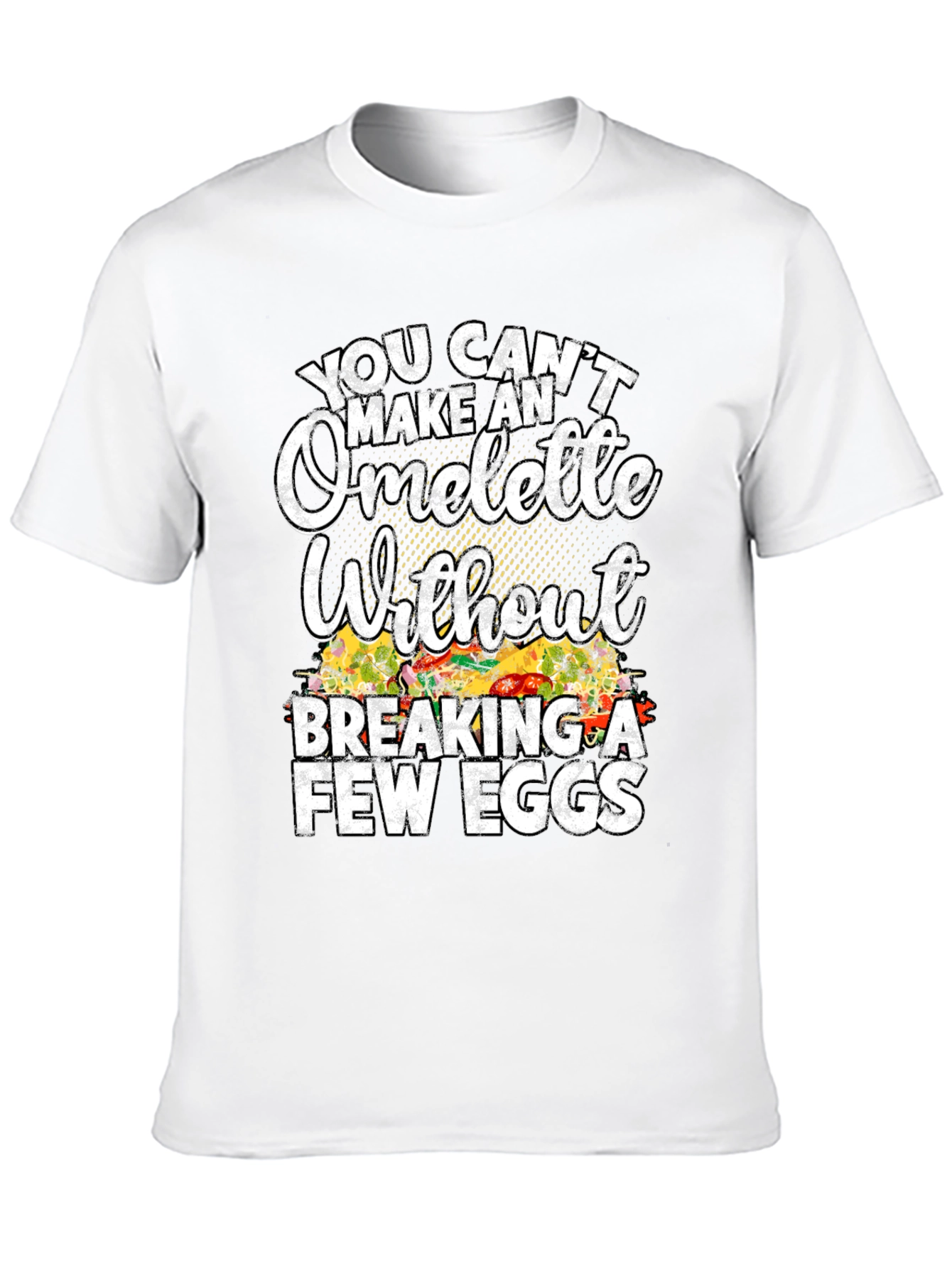Black Funny Omelette Graphic T-Shirt - Chef Gift view 10