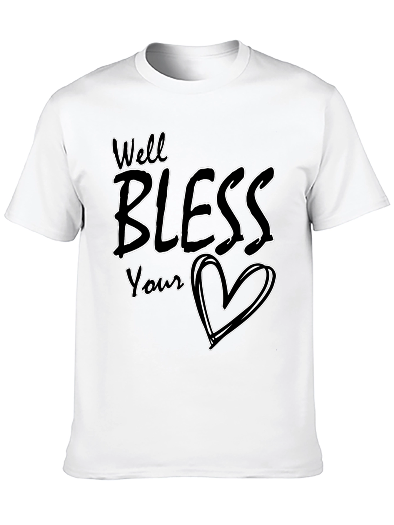 Black Well Bless Your Heart Graphic Tee - Black view 10