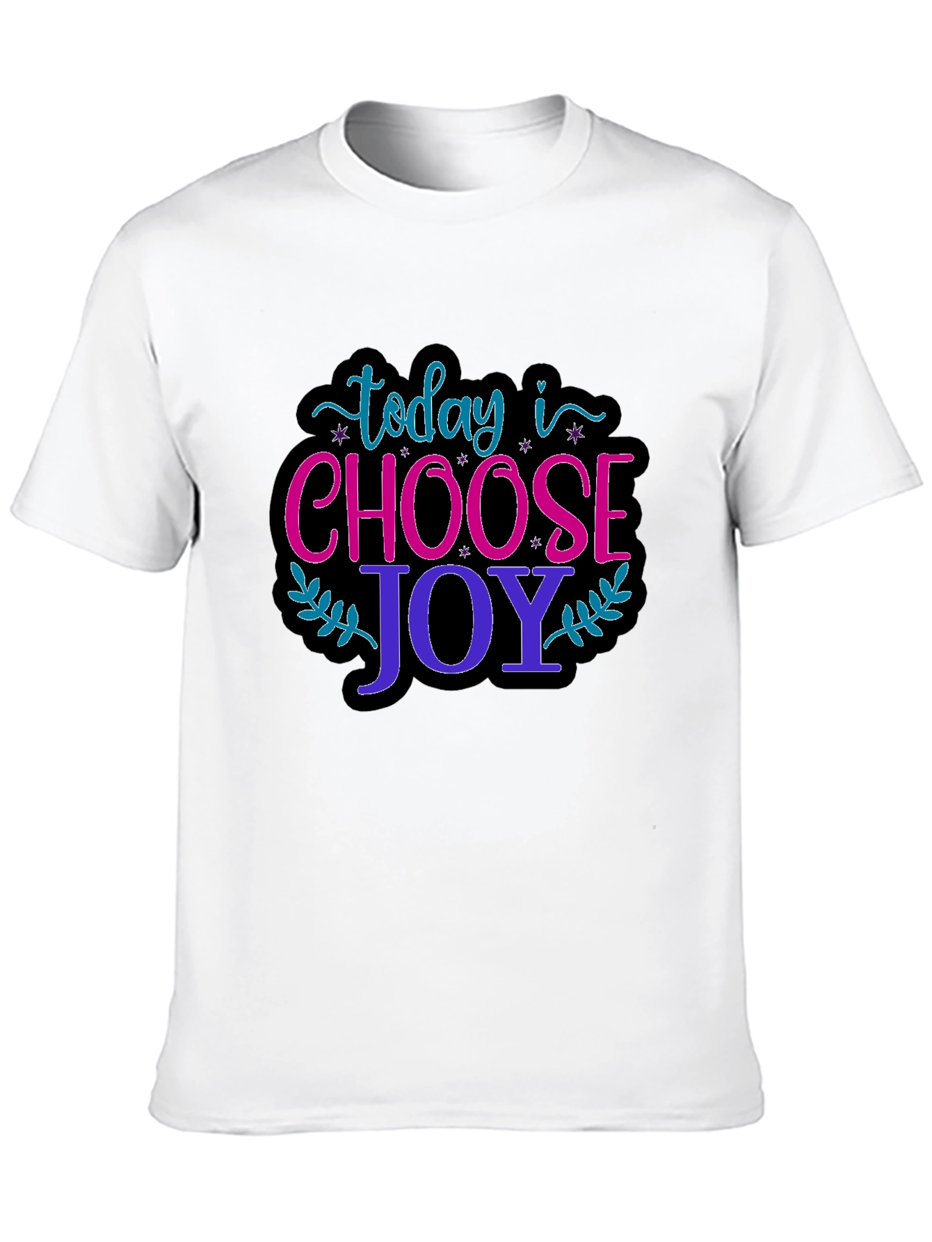 Black Choose Joy Graphic T-Shirt - Positive Vibes Only! view 10