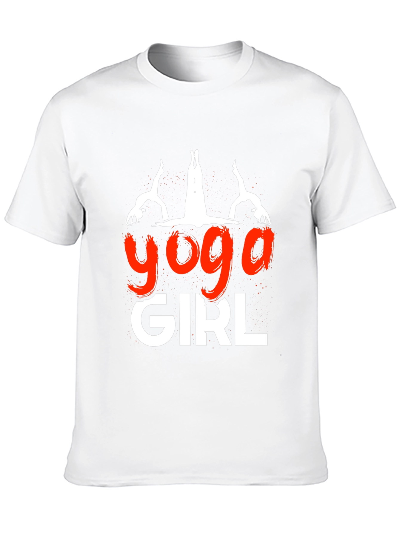 Black Yoga Girl Graphic Tee - Soft Cotton Blend view 10