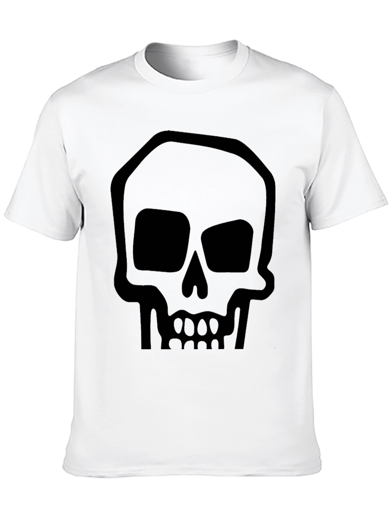 Black Skull Graphic Black T-Shirt view 10