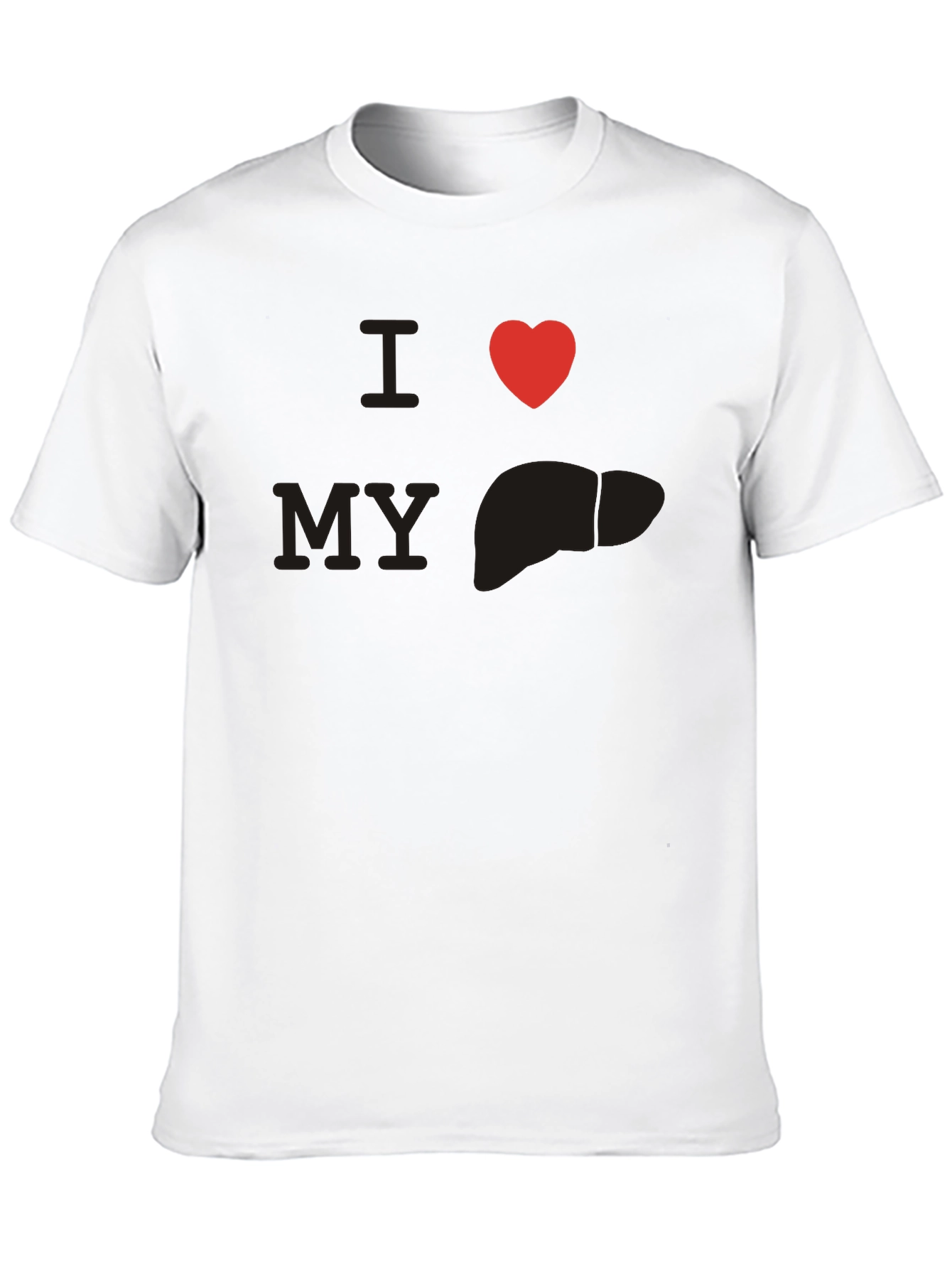 Black I Heart My Liver Tee - Black view 10