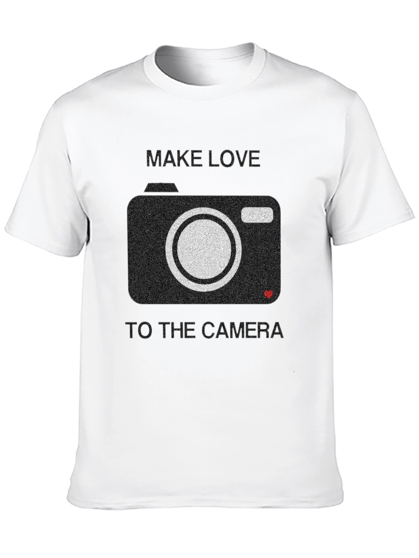 Black Make Love to the Camera Graphic Tee view 10