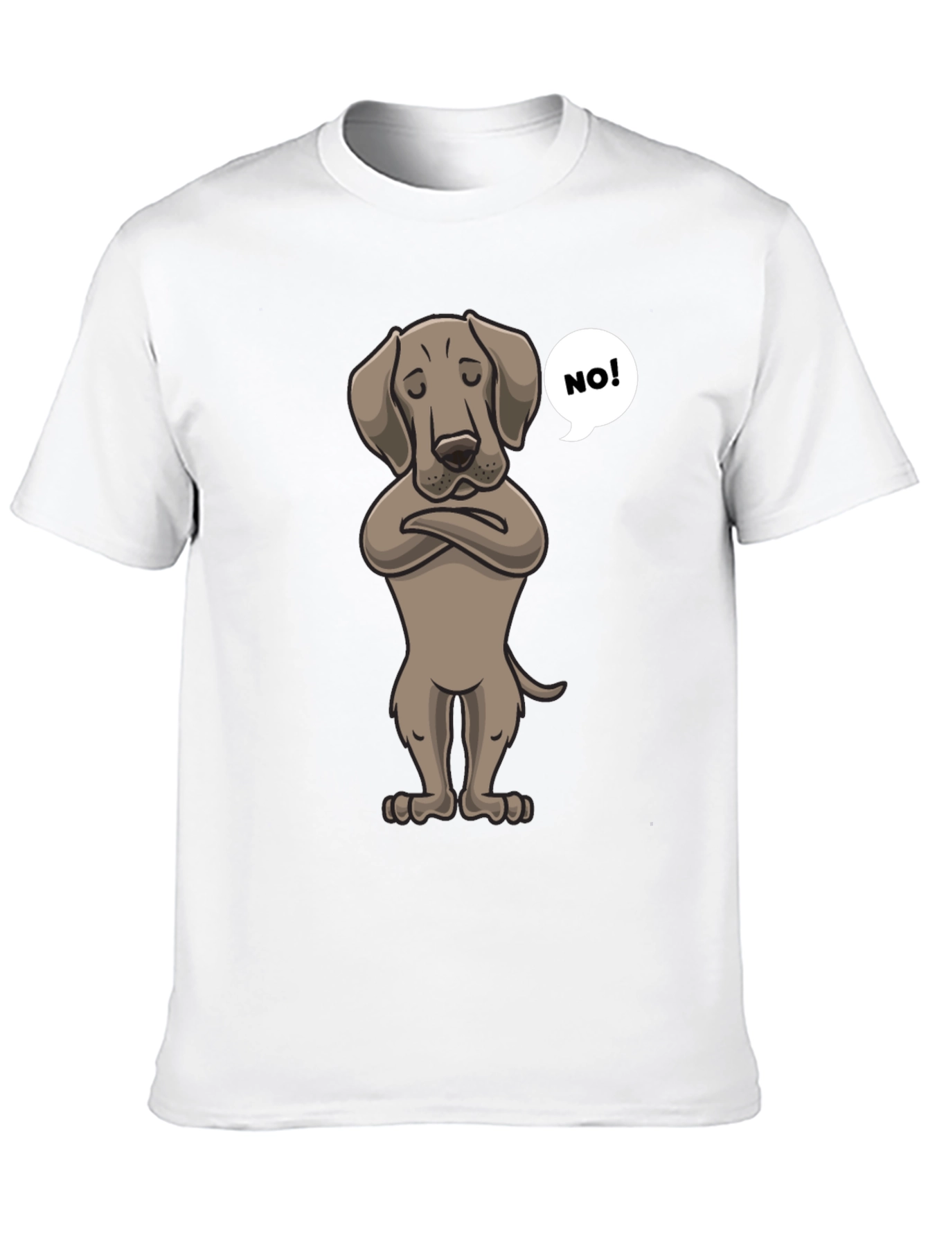 Black Grumpy Dog T-Shirt - Funny Pet Lover Tee view 10