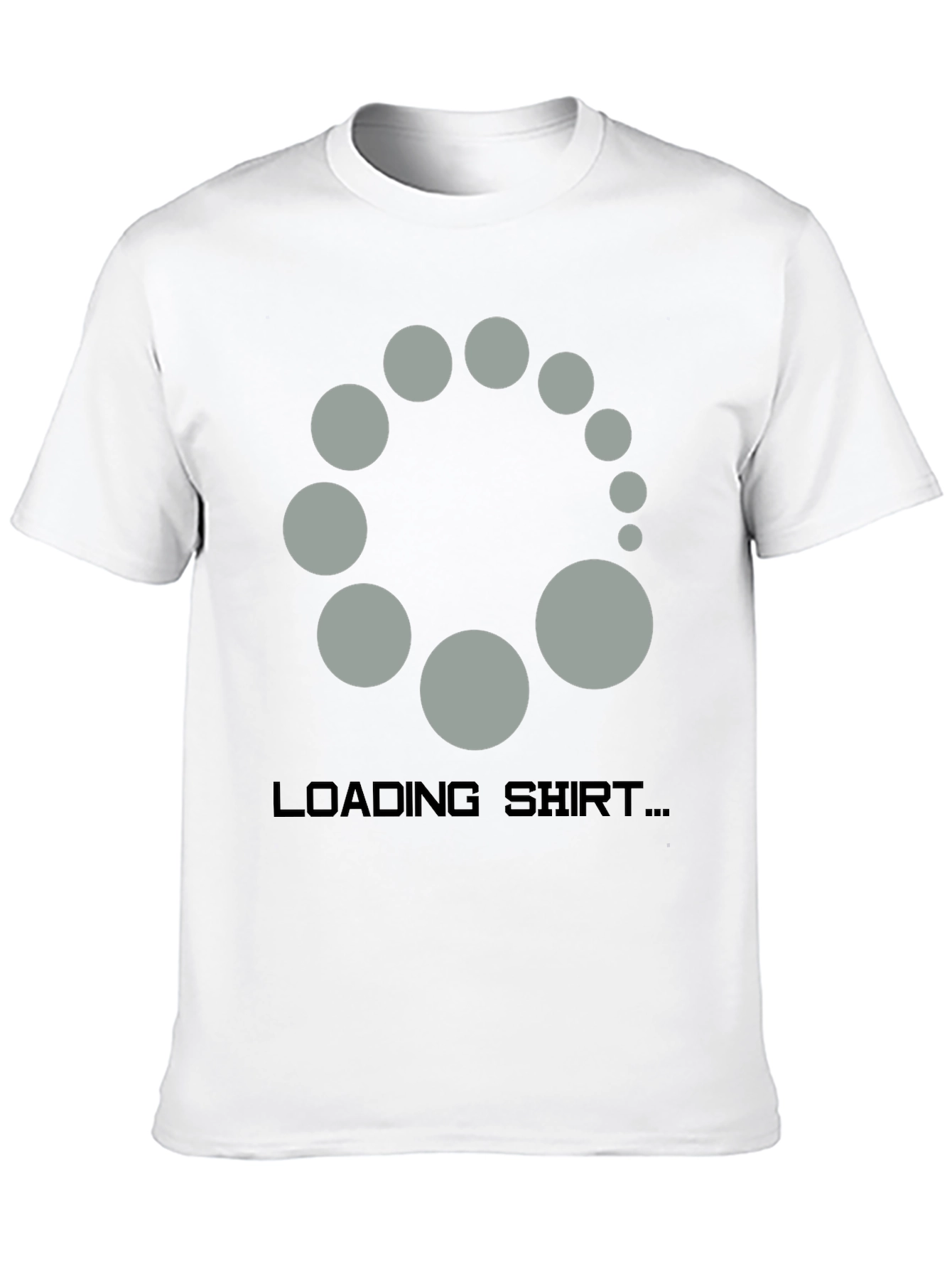 Black Loading Shirt Novelty Graphic Tee view 10