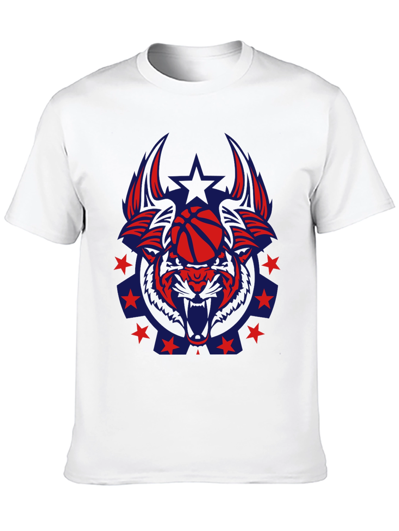 Black Wolf Basketball Graphic Tee - Unique Design view 10