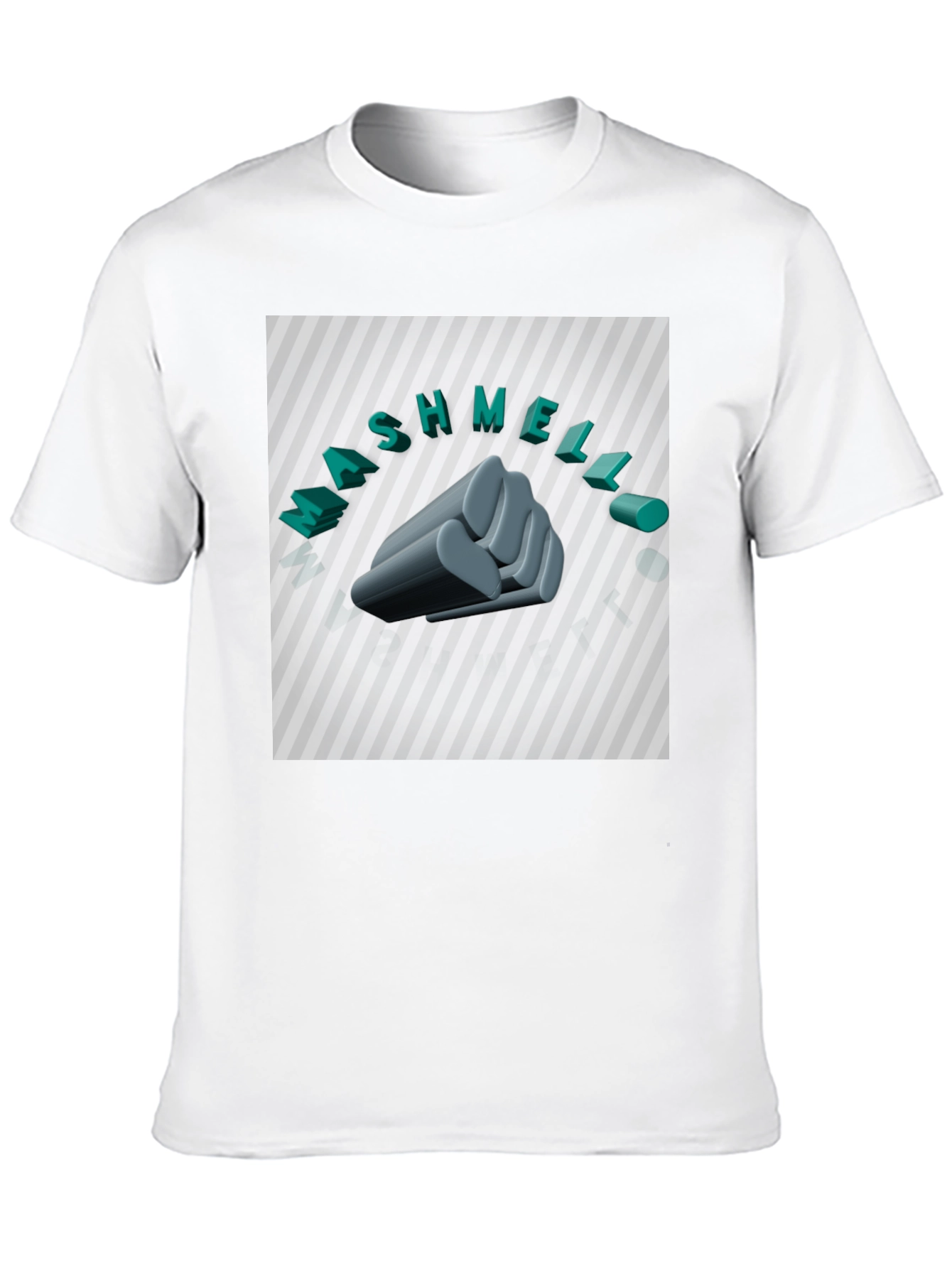 Black Mashmellow Fist Black Graphic Tee view 10