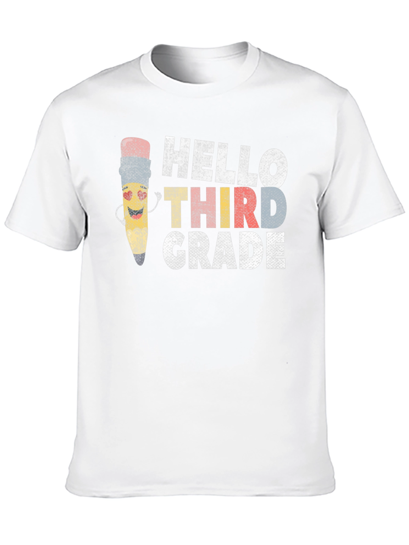 Black Hello Third Grade T-Shirt - Back to School Teacher Tee view 10
