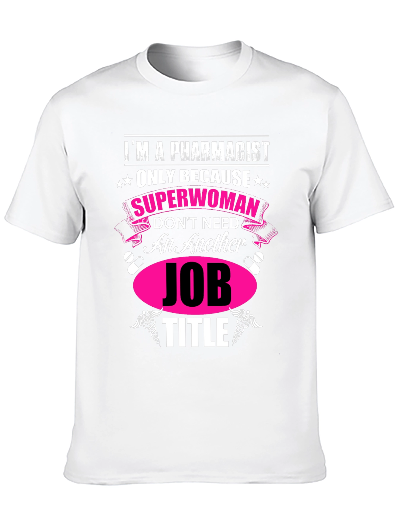 Black Pharmacist Superwoman Novelty Graphic Tee view 10