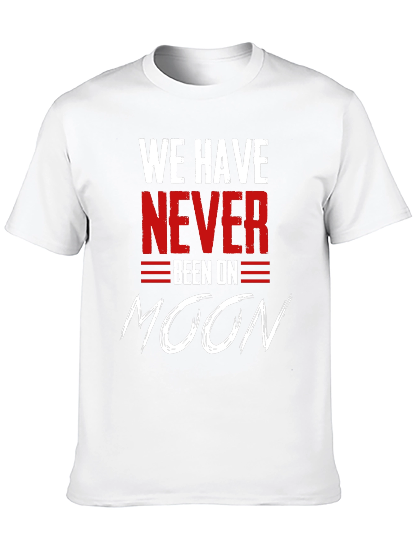 Black We Have Never Been On Moon T-Shirt view 10