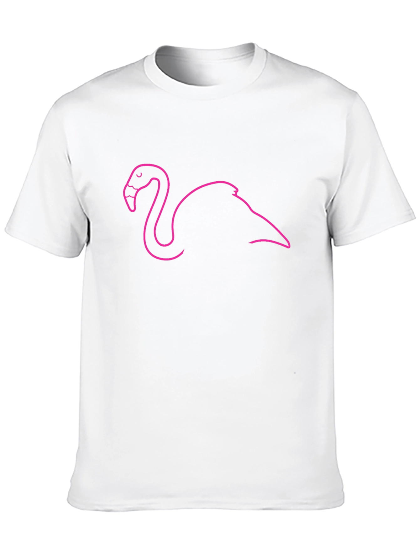 Black Black Flamingo Outline Tee - Tropical Vibes view 10