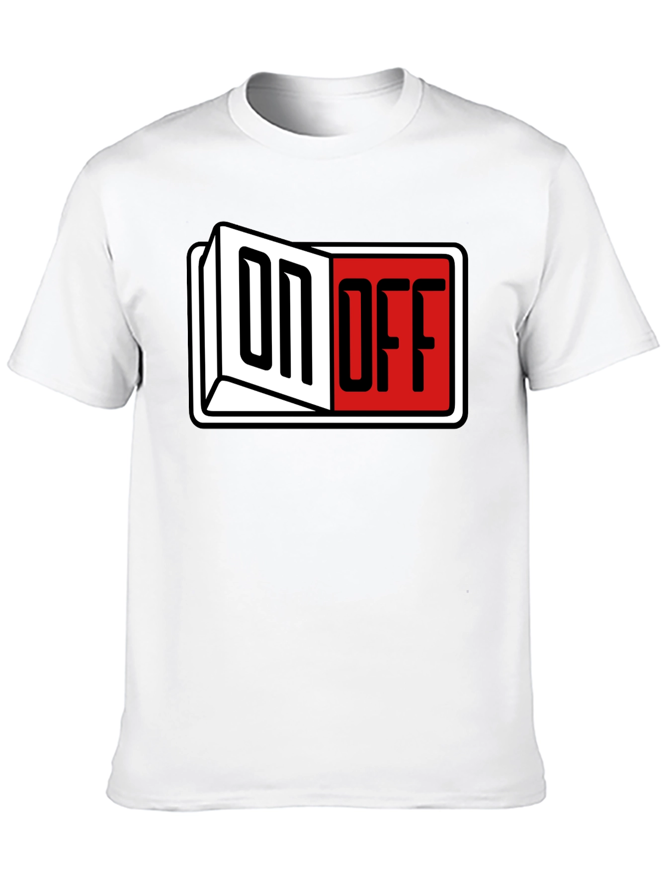 Black On Off Graphic T-Shirt view 10